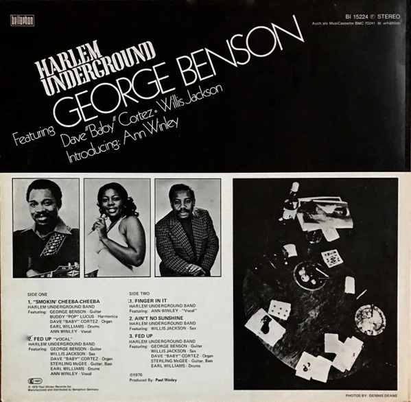 Harlem Underground Band, George Benson – Harlem Underground (VG/VG) – LP, DE 1978 - Image 2