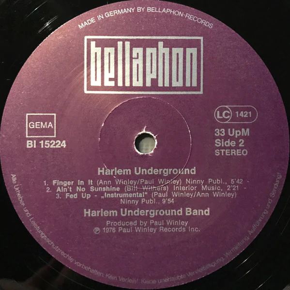 Harlem Underground Band, George Benson – Harlem Underground (VG/VG) – LP, DE 1978 - Image 4