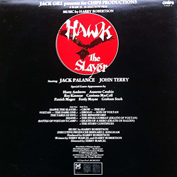 Harry Robertson – Hawk The Slayer (VG+/VG+) – LP, UK 1980 - Image 2