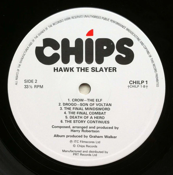 Harry Robertson – Hawk The Slayer (VG+/VG+) – LP, UK 1980 - Image 4