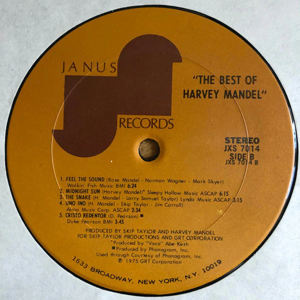 Harvey Mandel – The Best Of Harvey Mandel (VG/VG+) – LP, US 1975 - Image 4