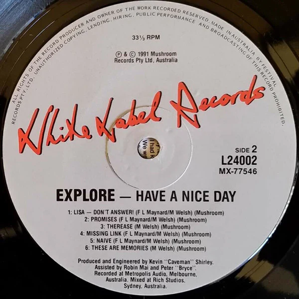 Have A Nice Day – Explore (NM/NM) – LP, AU 1991 - Image 5
