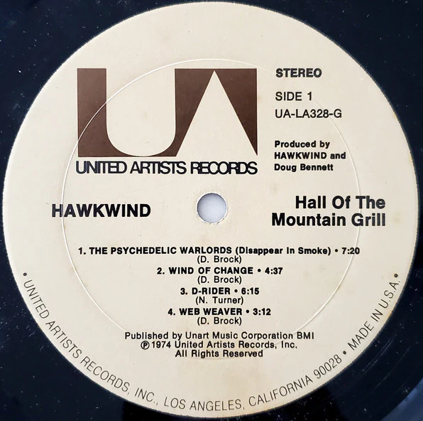 Hawkwind – Hall Of The Mountain Grill (VG/VG+) – LP, US 1974 - Image 3