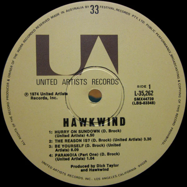 Hawkwind – Hawkwind (VG/VG+) – LP, AU 1974 - Image 3