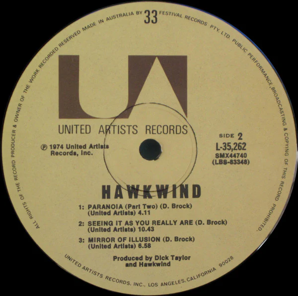 Hawkwind – Hawkwind (VG/VG+) – LP, AU 1974 - Image 4