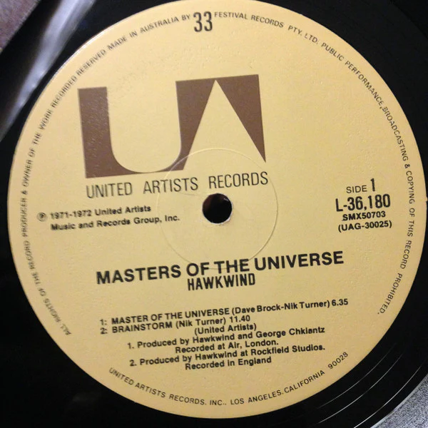 Hawkwind – Masters Of The Universe (VG+/VG+) – LP, AU 1977 - Image 5