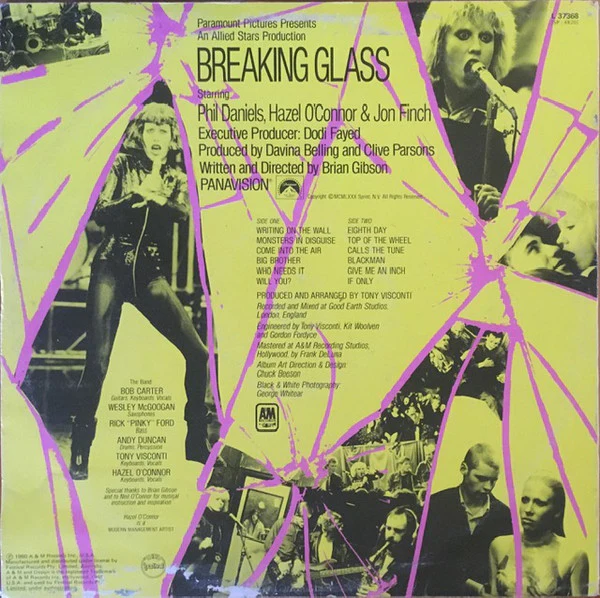 Hazel O'Connor – Breaking Glass (VG+/VG+) – LP, AU 1980 - Image 2