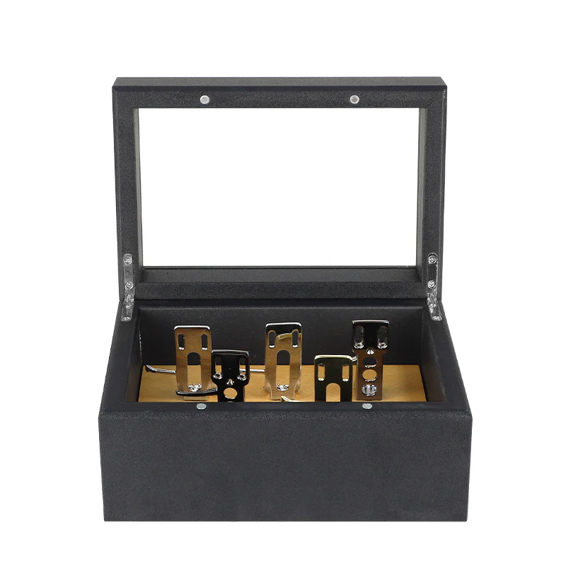 Headshell Storage Box with Glass Lid – Holds 5 Cartridges / Headshells