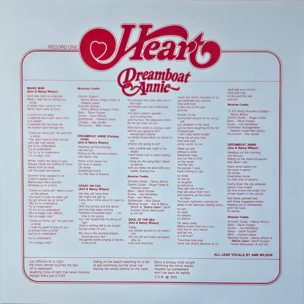 Heart – Dreamboat Annie (M/M) – 2xLP, US 2025 - Image 4