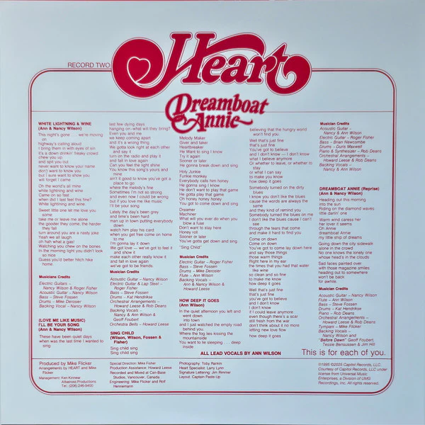Heart – Dreamboat Annie (M/M) – 2xLP, US 2025 - Image 5