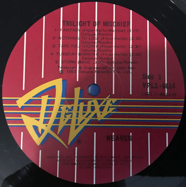 Heaven – Twilight Of Mischief (VG/VG+) – LP, AU 1982 - Image 4