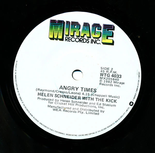 Helen Schneider – Rock 'N' Roll Gypsy (VG+/Generic) – 7", AU 1981 - Image 3