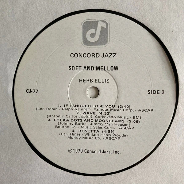 Herb Ellis – Soft & Mellow (VG/VG+) – LP, US 1979 - Image 4