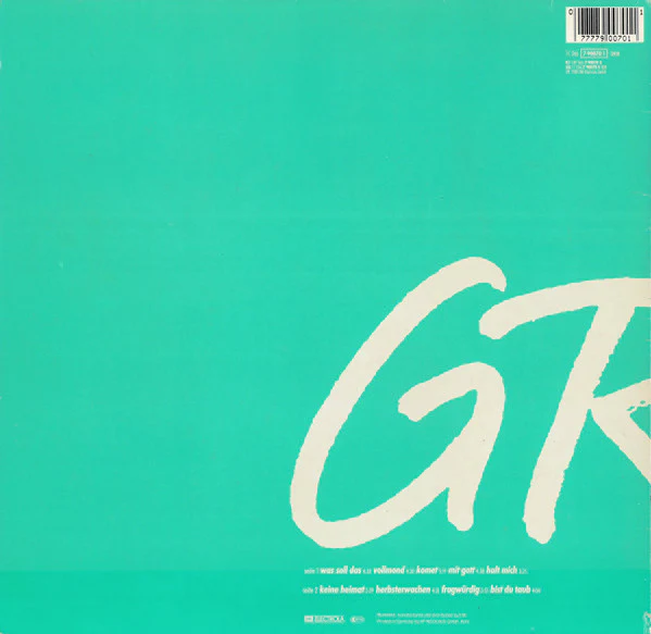 Herbert Grönemeyer – Ö (VG+/VG+) – LP, DE 1988 - Image 4