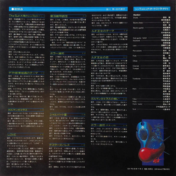 Hiroshi Miyagawa – 交響組曲 宇宙戦艦ヤマトIII (VG+/VG+) – LP, JP 1981, No OBI - Image 8