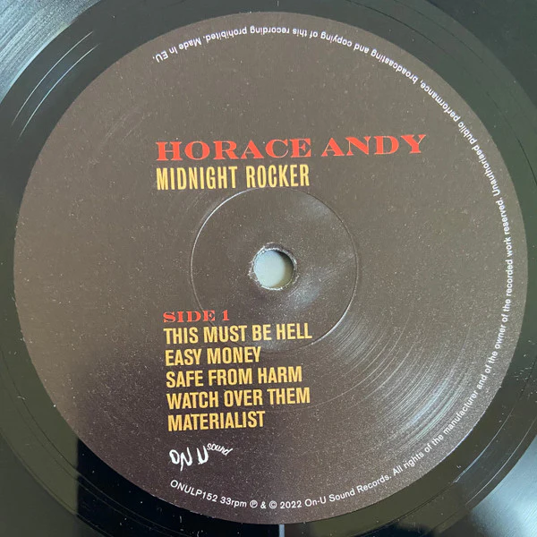 Horace Andy – Midnight Rocker (VG+/E) – LP, EU 2022 - Image 4