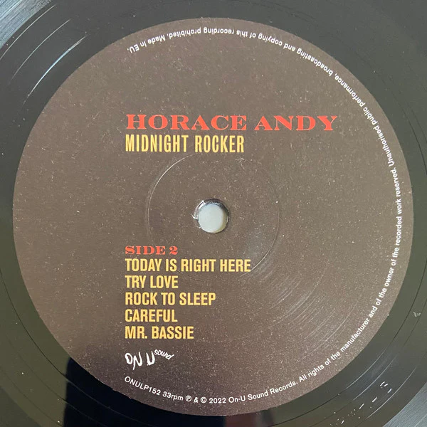 Horace Andy – Midnight Rocker (VG+/E) – LP, EU 2022 - Image 5