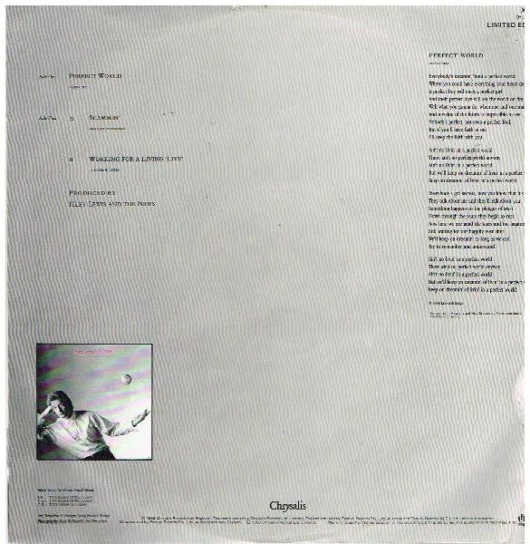 Huey Lewis & The News – Perfect World (VG+/VG+) – 12", AU 1988 - Image 2