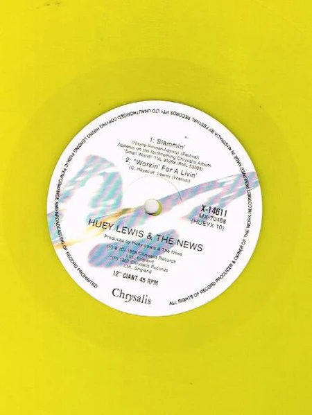 Huey Lewis & The News – Perfect World (VG+/VG+) – 12", AU 1988 - Image 4