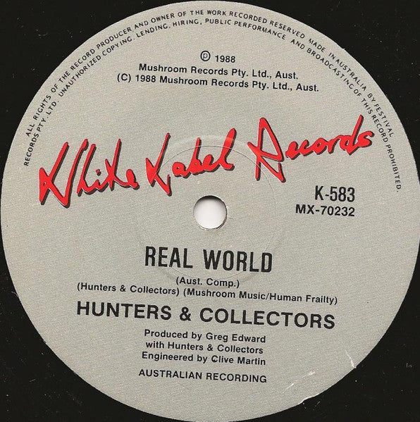 Hunters & Collectors – Back On The Breadline (E/VG+) – 7", AU 1988 - Image 4
