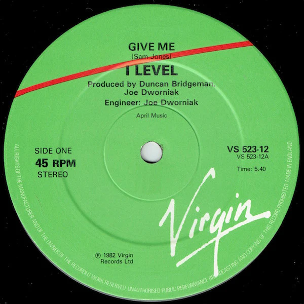 I-Level – Give Me (E/E) – 12", UK 1982 - Image 3