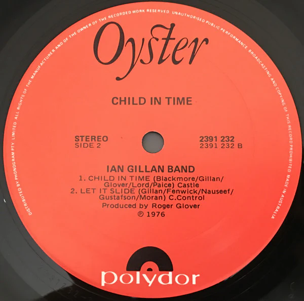 Ian Gillan Band – Child In Time (VG/VG) – LP, AU 1976 - Image 5