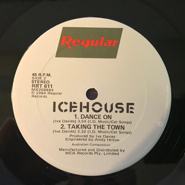 Icehouse – Taking The Town (VG+/VG+) – 12", AU 1984 - Image 4