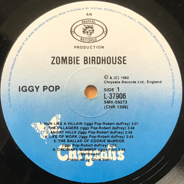 Iggy Pop – Zombie Birdhouse (VG/E) – LP, AU 1982 - Image 3