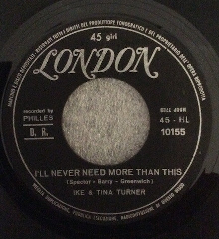 Ike & Tina Turner – I'll Never Need More Than This / Save The Last Dance For Me (E/VG) – 7", IT 1967 - Image 3