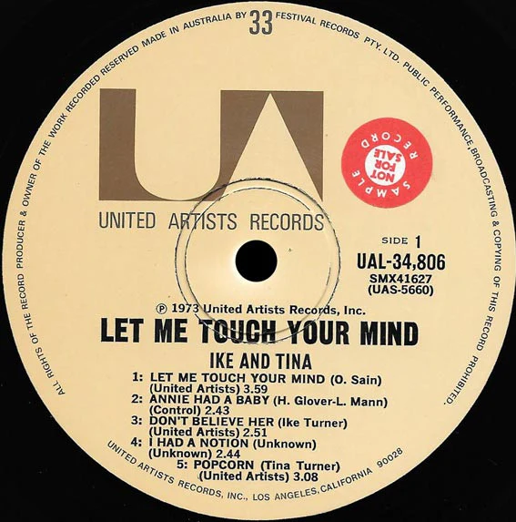 Ike & Tina Turner – Let Me Touch Your Mind (VG/VG+) – LP, AU 1973 - Image 3