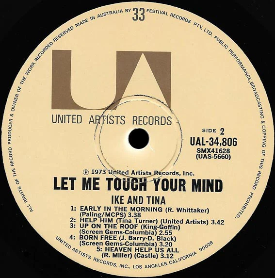 Ike & Tina Turner – Let Me Touch Your Mind (VG/VG+) – LP, AU 1973 - Image 4