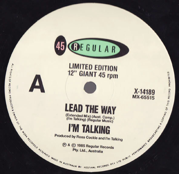 I'm Talking – Lead The Way (VG+/VG) – 12", AU 1985 - Image 3