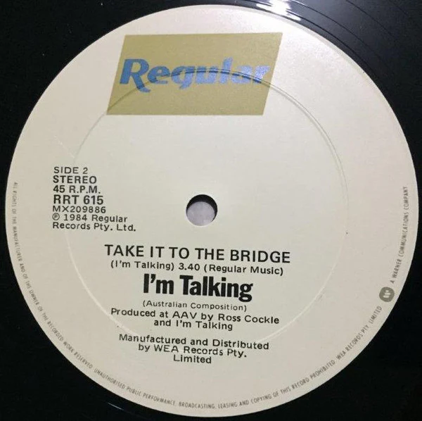 I'm Talking – Trust Me (VG+/Generic) – 12", AU 1984 - Image 3