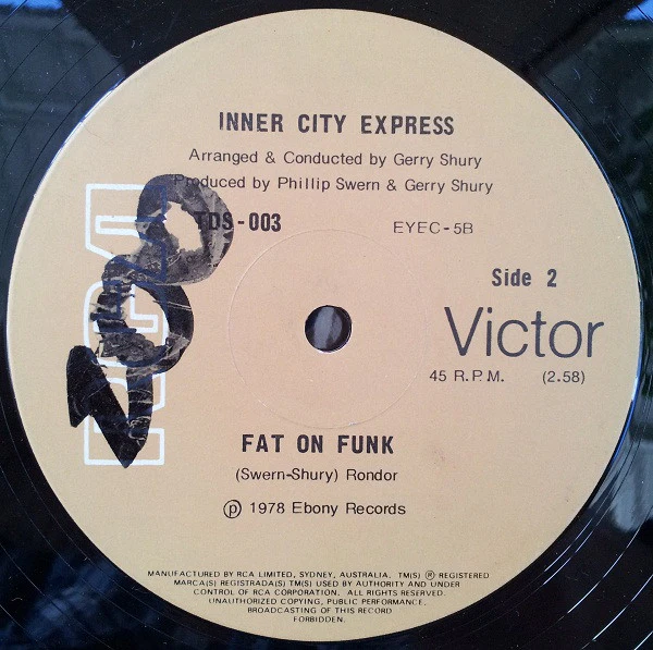 Inner City Express – Shu' Dig Dancin' (In My Hi-Heeled Shoes) (VG+/Generic) – 12", AU 1978 - Image 2