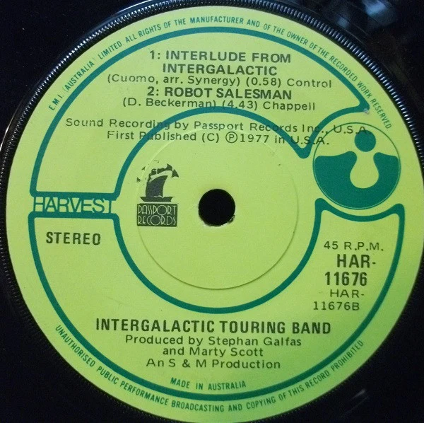 Intergalactic Touring Band – Heartbreaker (E/Generic) – 7", AU 1978 - Image 2