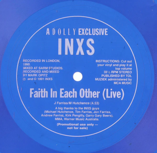 INXS – Faith In Each Other (Live) (VG/Generic) – LP, AU 1991
