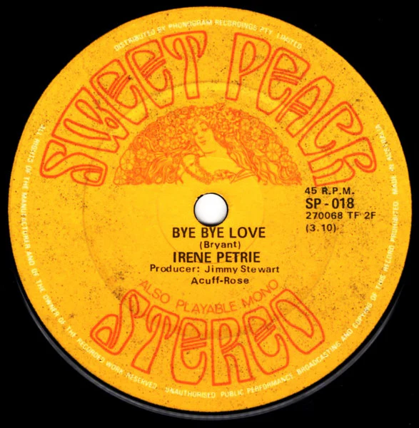 Irene Petrie – Really And Sincerely (E/Generic) – 7", AU 1969 - Image 2