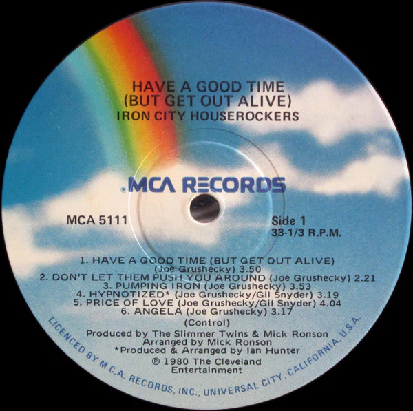 Iron City Houserockers – Have A Good Time (But Get Out Alive) (VG+/VG+) – LP, AU 1980 - Image 3