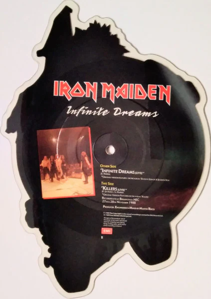 Iron Maiden – Infinite Dreams (G+/VG+) – 7", UK 1989 - Image 3