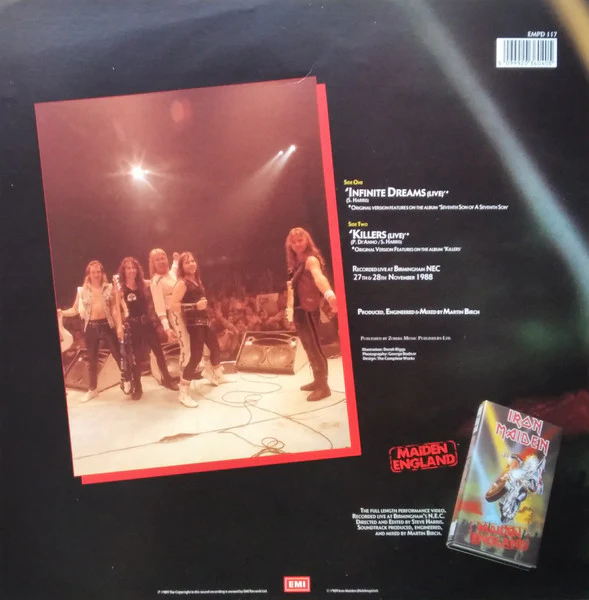 Iron Maiden – Infinite Dreams (G+/VG+) – 7", UK 1989 - Image 6