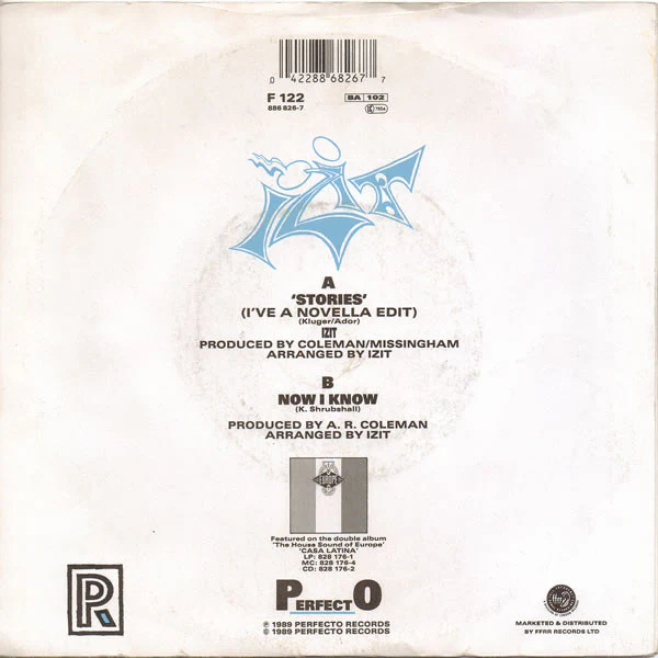 Izit – Stories (VG+/VG) – 7", UK 1989 - Image 2
