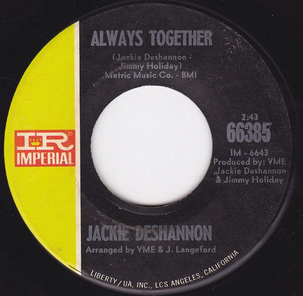 Jackie DeShannon – Put A Little Love In Your Heart (VG+/Generic) – 7", US 1969 - Image 2
