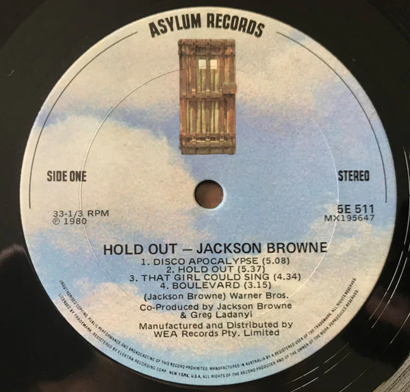 Jackson Browne – Hold Out (VG+/VG+) – LP, AU 1980 - Image 3