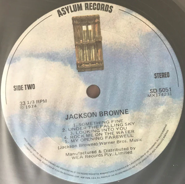 Jackson Browne – Jackson Browne (VG+/VG) – LP, AU 1974 - Image 4