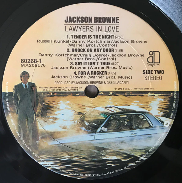 Jackson Browne – Lawyers In Love (VG/VG+) – LP, AU 1983 - Image 4