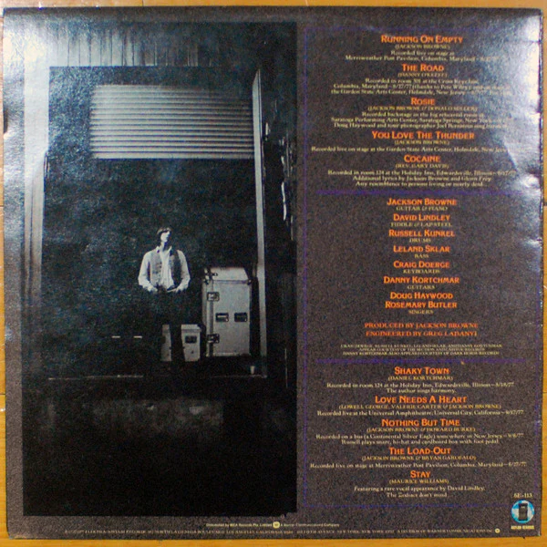 Jackson Browne – Running On Empty (VG/VG+) – LP, AU 1977 - Image 2