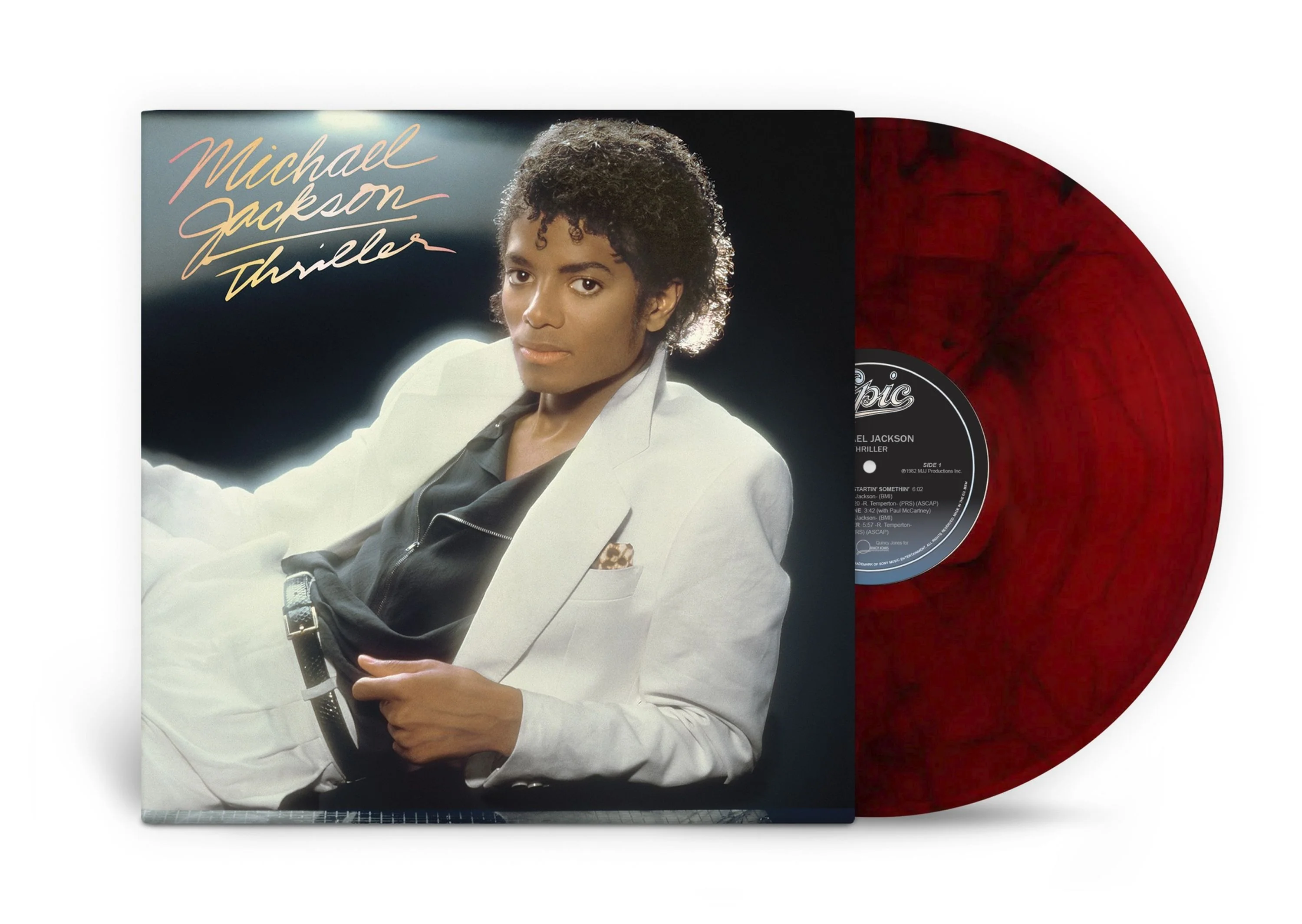 Michael Jackson – Thriller (Red & Black Marbled Vinyl) - Image 2
