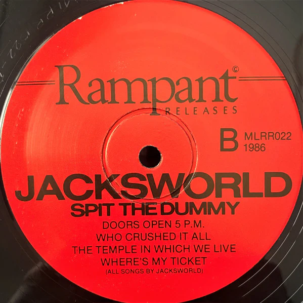 Jacksworld – Spit The Dummy (VG+/VG+) – LP, AU 1986 - Image 8