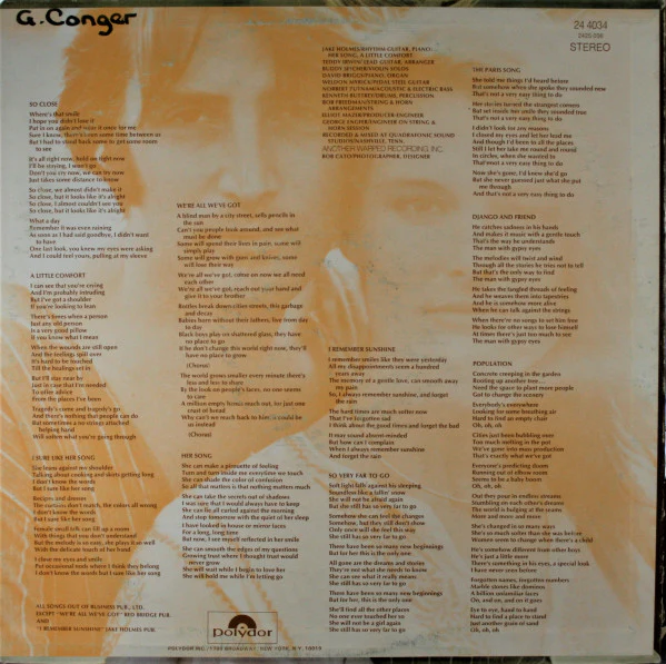 Jake Holmes – So Close, So Very Far To Go (VG+/VG) – LP, US 1970 - Image 2