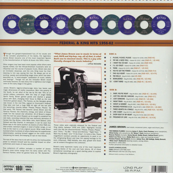 James Brown – You've Got The Power - Federal & King Hits 1956-62 (VG+/E) – LP, EU 2018 - Image 2